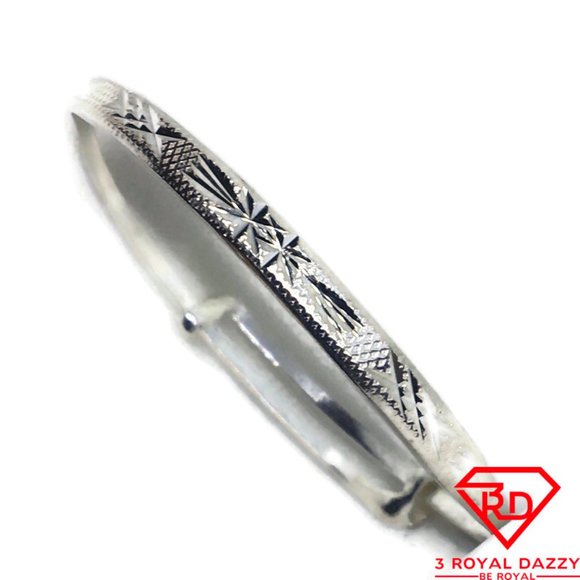 Star cut Baby Toddler Bangle Bracelet 925 Silver